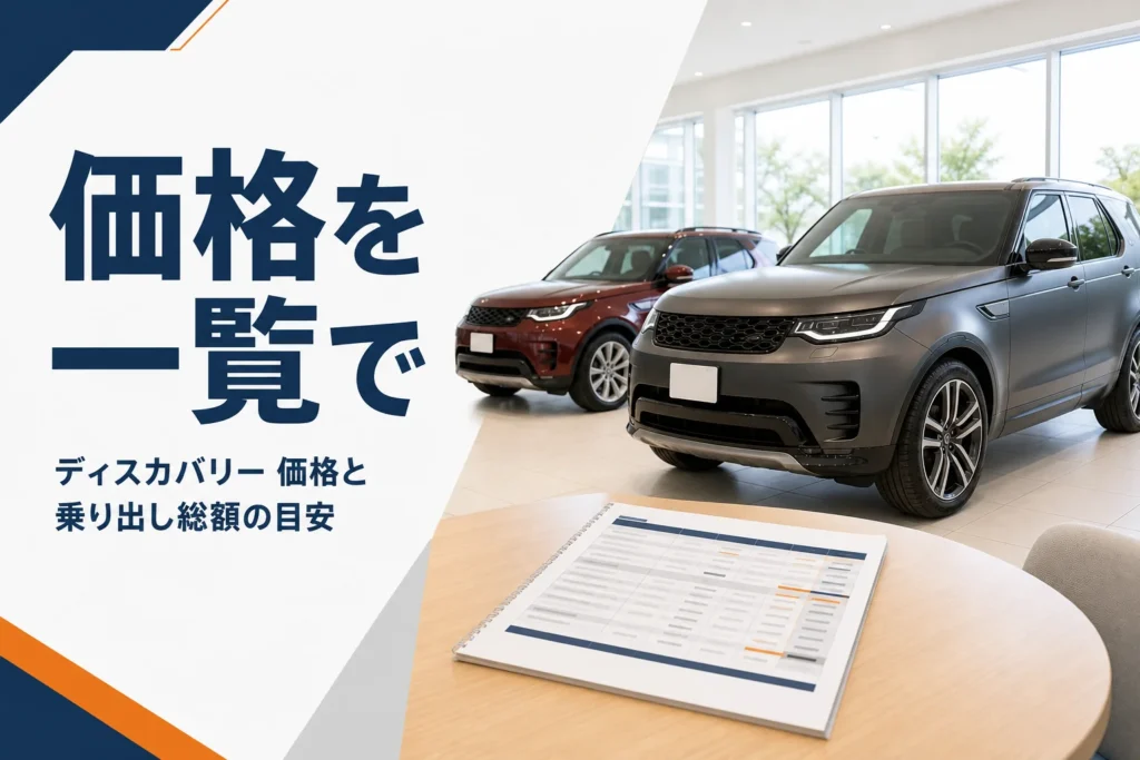 大きさの違う2台の高級SUVが並ぶショールーム